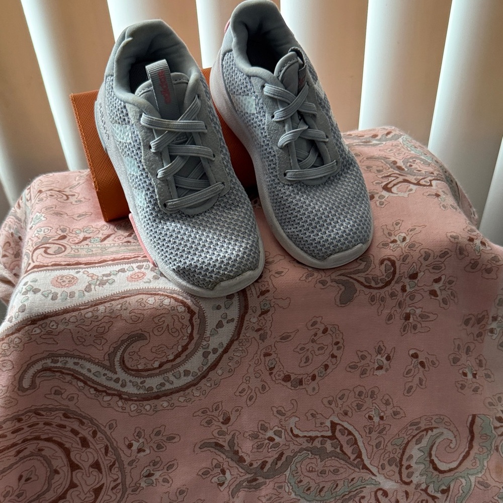 adidas Kids Light Gray Sneakers